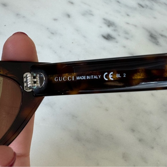 Gucci Unique Mother of Pearl Cat Eye Sunglasses - Picture 7 of 13